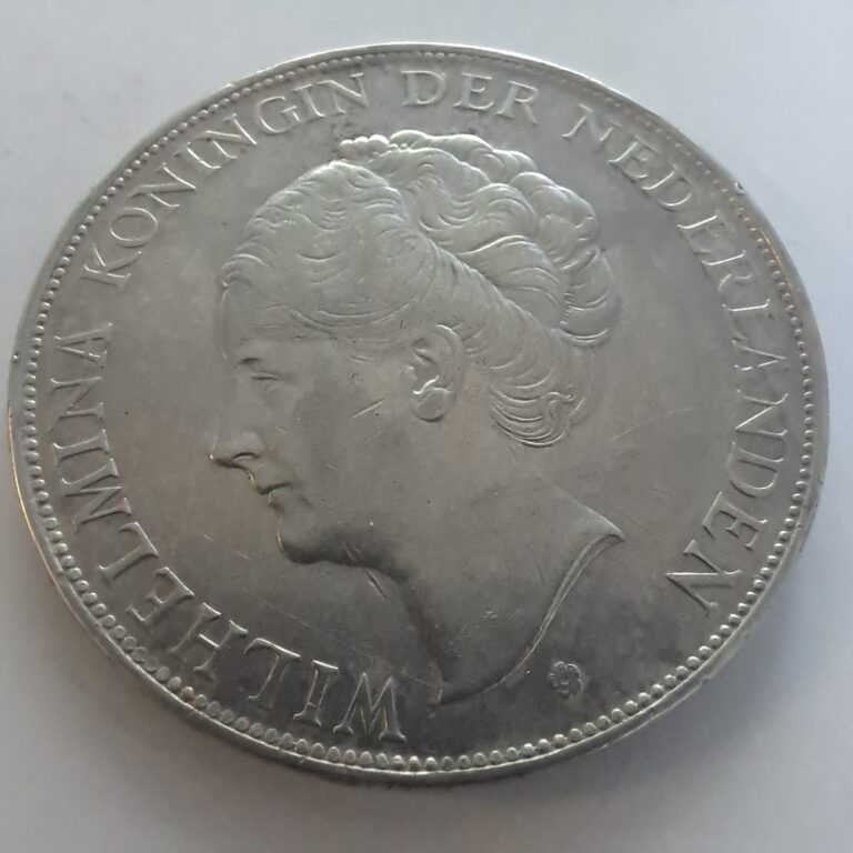 Read more about the article 1938 Netherlands 2 1/2 Gulden  Silver Coins   Wilhelmina .#318/6