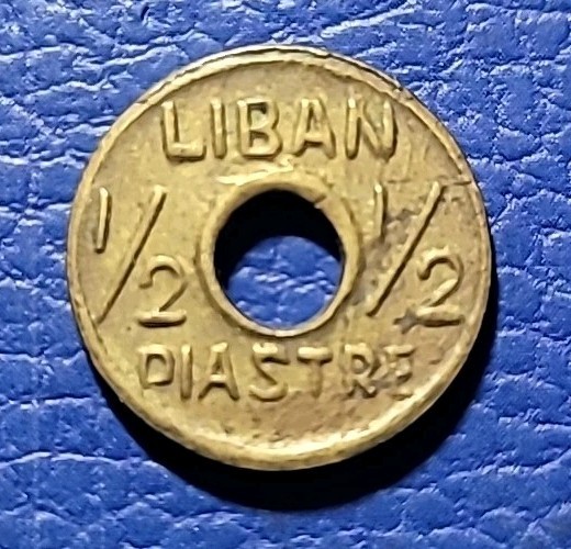 Read more about the article 1941 LEBANON 1/2 PIASTRE – WW2 – RARE TYPE – High Value Coin – KM # 11