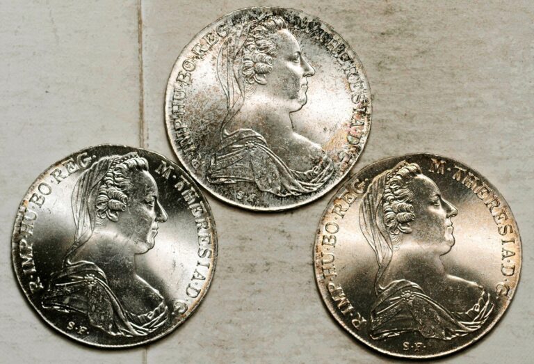 Read more about the article AUSTRIA LOT OF THREE MARIA THERESA 1780-DATED THALERS