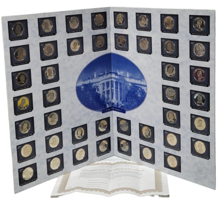 Read more about the article LIBERIA 2000 5 DOLLAR COINS LOT OF (43) DIFFERENT  US PRESIDENTS !!!!