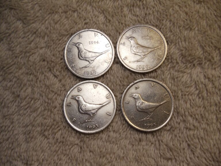 Read more about the article ONE KUNA COIN w/ BIRD from CROATIA LOT OF 4 COINS  SHIPS FREE