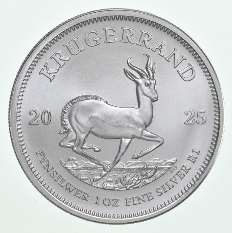 Read more about the article 2025 South Africa Silver Krugerrand 1 Oz Silver
