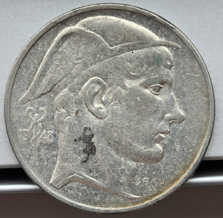 Read more about the article Belgium 1948 50 Francs Silver Coin French Variety