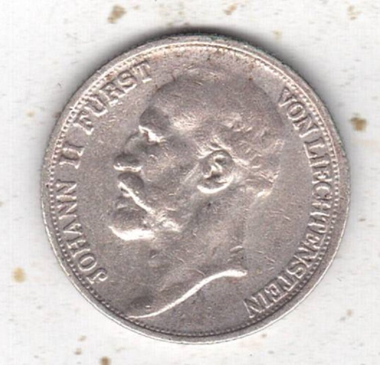 Read more about the article Liechtenstein: S 7 KM 7: 1/2 Franc Silver 1924: 1 Piece Collector Collector Coin