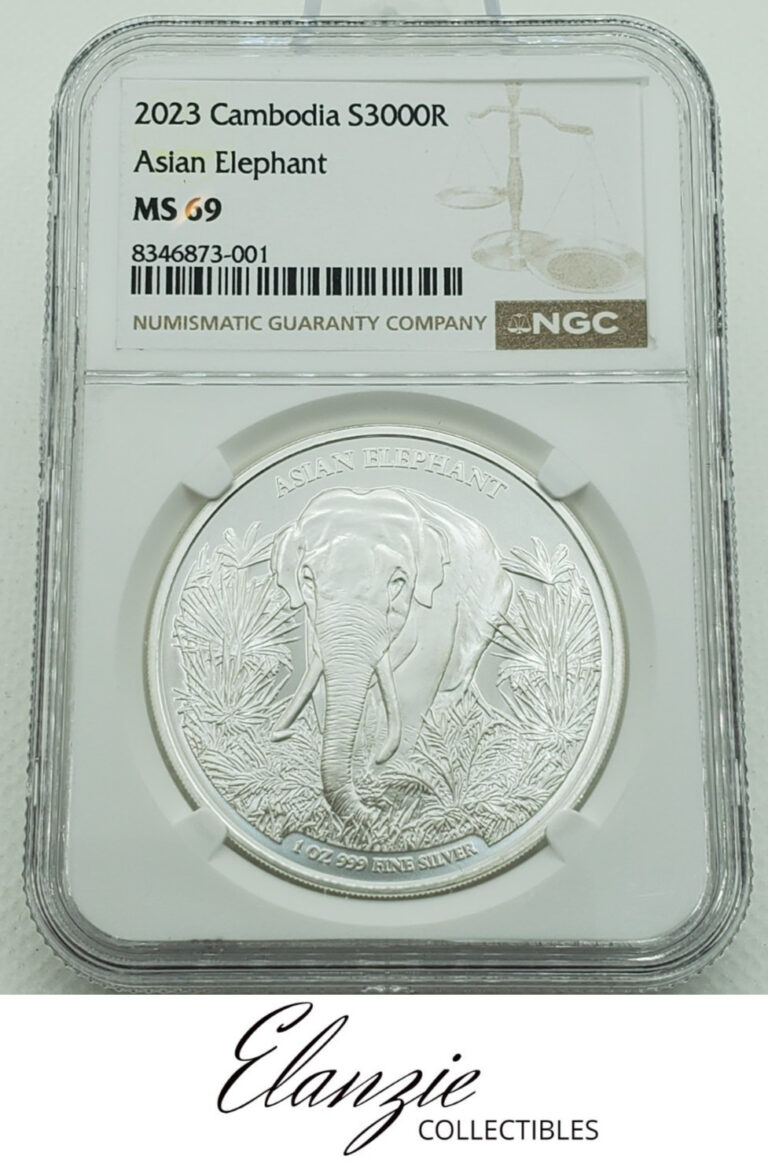 Read more about the article 2023 Cambodia S3000R Asian Elephant NGC MS69