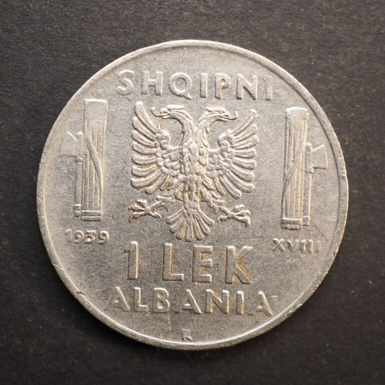Read more about the article 1939 ALBANIA  1 LEK- FREE SHIPPING! M7080