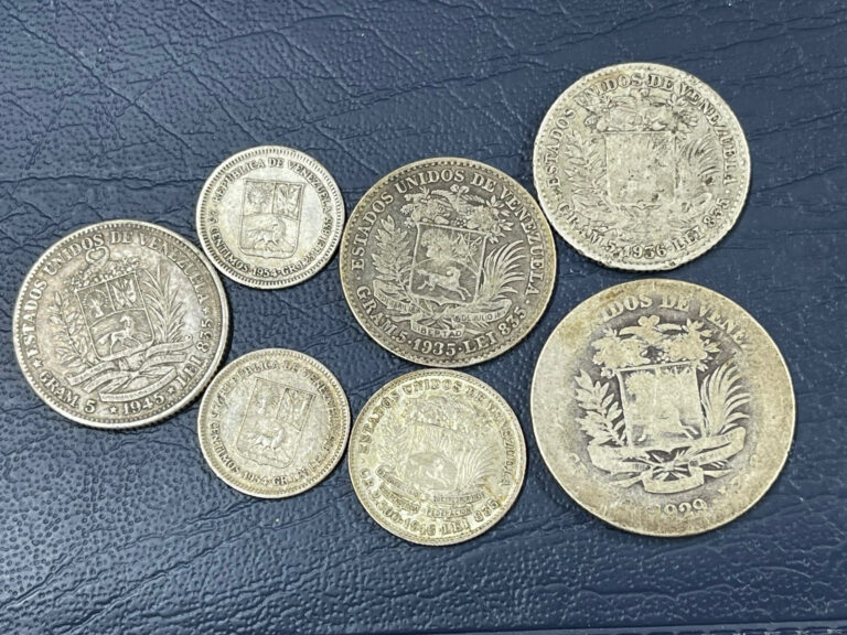 Read more about the article Assorted Venezuela 7 Silver Coins Lot 29.1 grams High Value