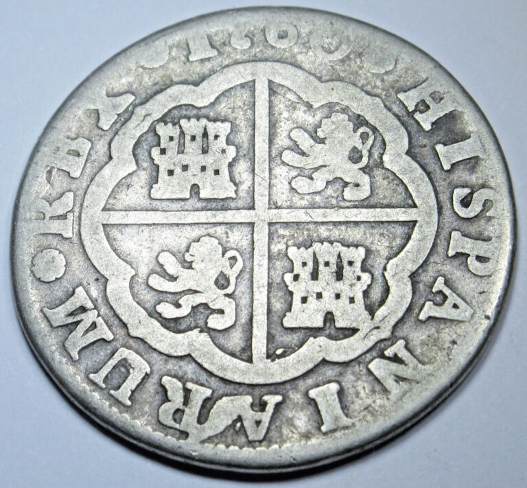 Read more about the article 1760 Spanish Silver 2 Reales Genuine 1700’s Colonial Cross Pirate Treasure Coin