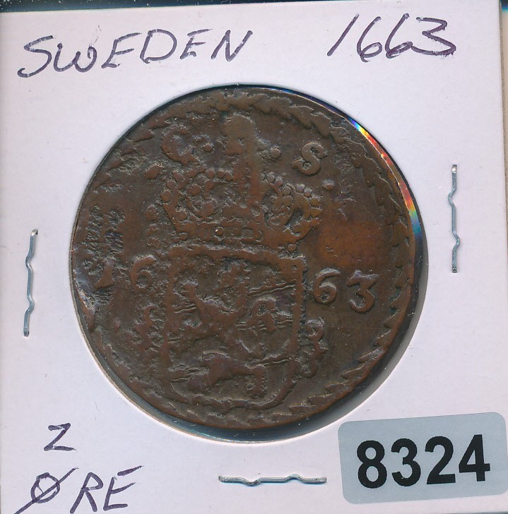 Read more about the article SWEDEN – 2 ORE – 1663 – LARGE 40 GRAMS – RARE – #8324
