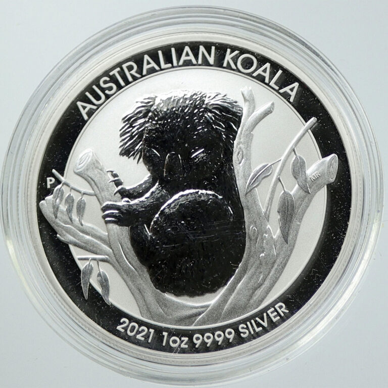 Read more about the article 2021 Australia Koala 1 Oz. Fine Silver Dollar $1 Coin BU