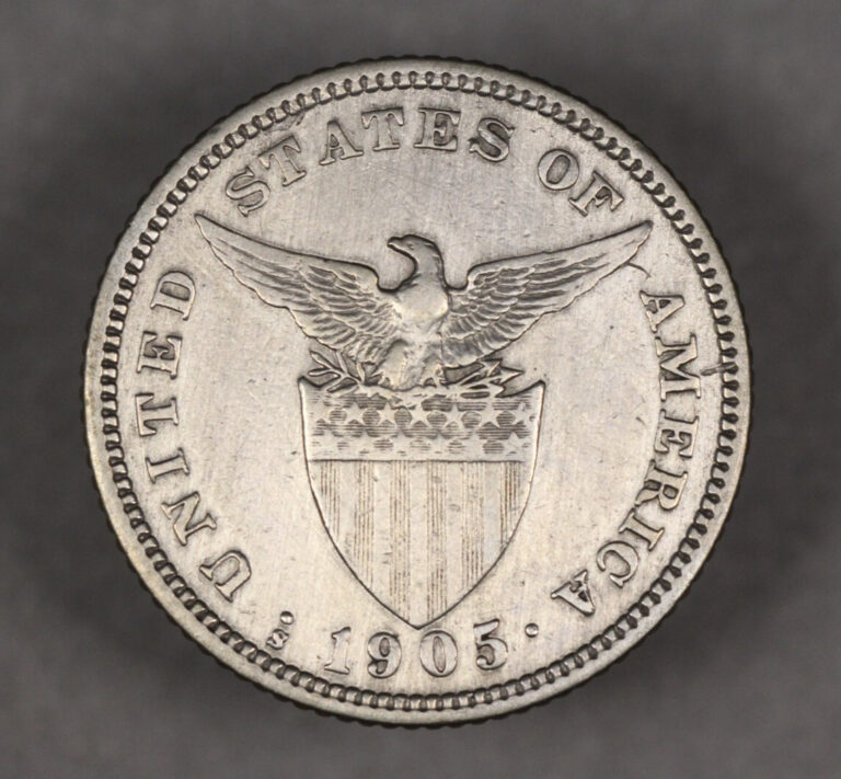 Read more about the article 1905 S U.S. Philippines Silver 20 Centavos
