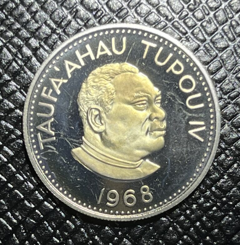 Read more about the article 1968 Tonga 10 Seniti Proof Cameo Coin