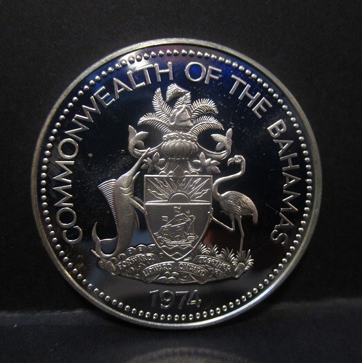Read more about the article 1974 – Commonwealth of the Bahamas – $2 Coin – Sterling Silver – Nice