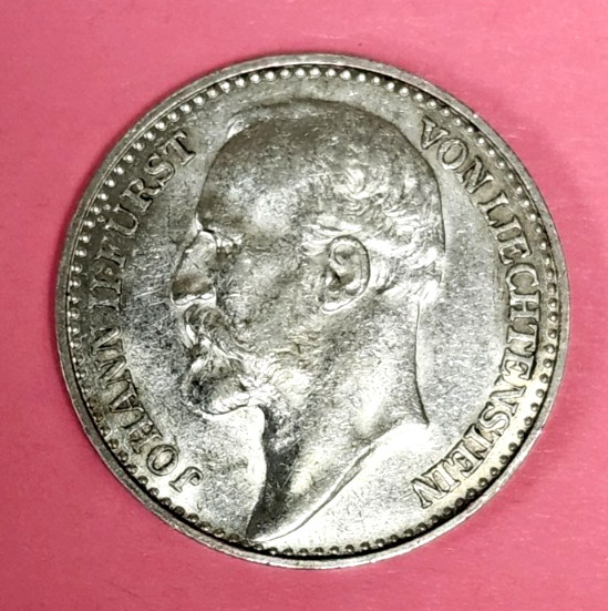Read more about the article 1900 Liechtenstein 1 Krone Silver Coin – Johann II – UNC – Low Mintage 50K