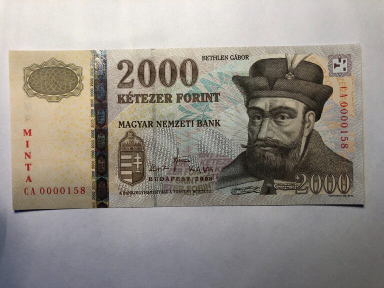 Read more about the article 2008 HUNGARY 2000 Forint Banknote. rare MINTA  CA0000158  Crisp Uncirculated