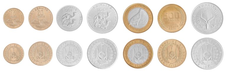 Read more about the article Djibouti 5-500 Francs 7 Pieces Full Set  1991-2017  Mint