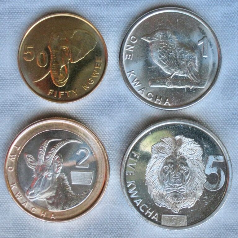 Read more about the article **NEW**ZAMBIA / ZAMBIA_1  2  5 Kwacha 2024+50 Ngwee 17_New Circulation Coins_unc