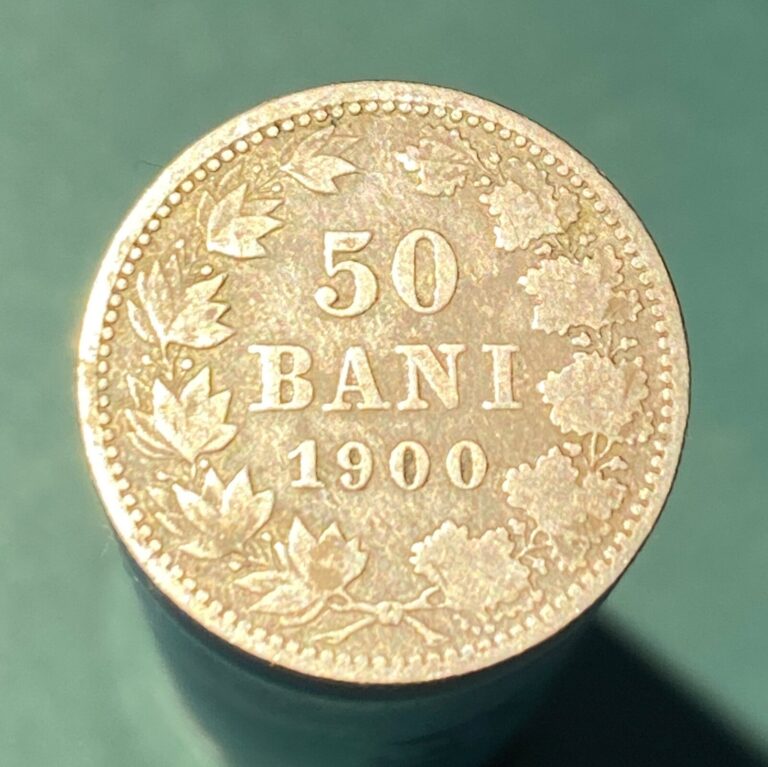Read more about the article VF – 1900 – Romania – 50 Bani – Attractive Silver Coin!