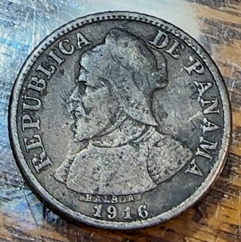 Read more about the article 1916 Key Panama 5 Centesimos Nice Original VF KM-2 MIntage 100K CHRC