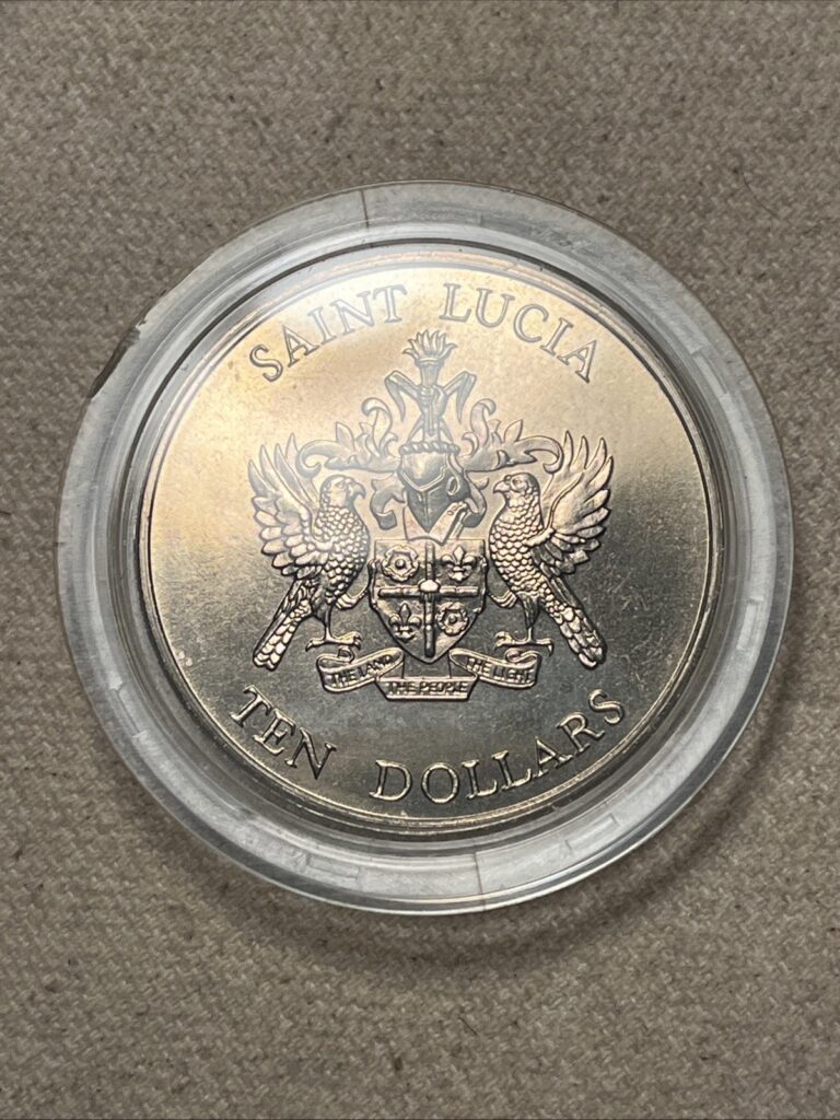 Read more about the article Vintage 1982 St Lucia Ten Dollar Coin Battle Of The Saints Ships