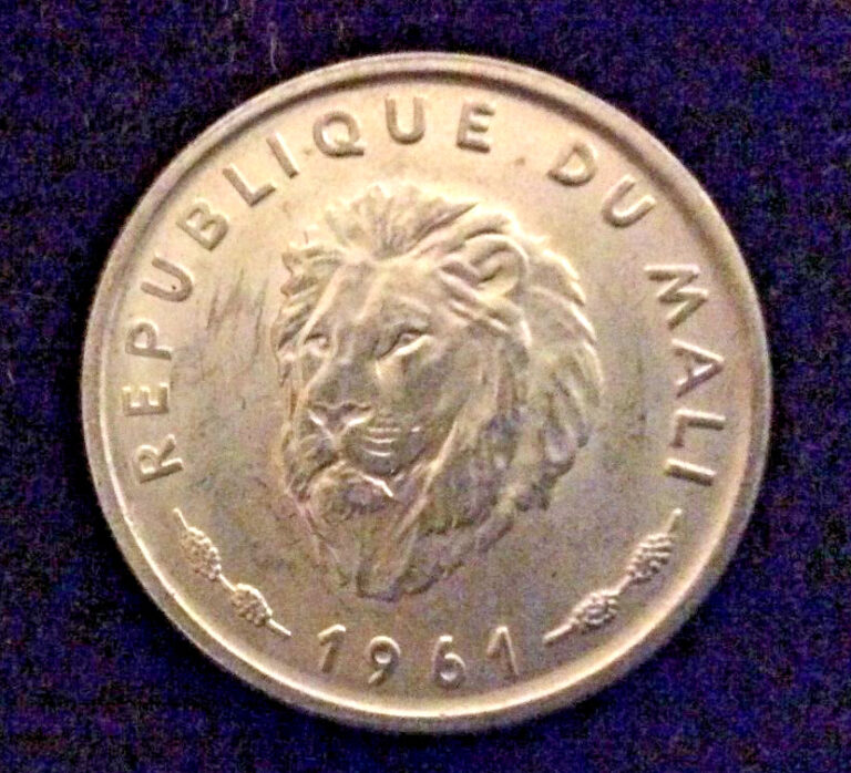 Read more about the article Mali 25 Francs 1961 African Lion Uncirculated