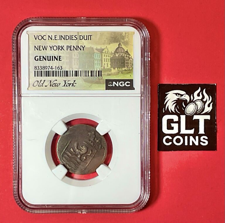 Read more about the article 1786 VOC Dutch Colonial Duit NGC Genuine “First” NY Penny Netherlands E. Indies