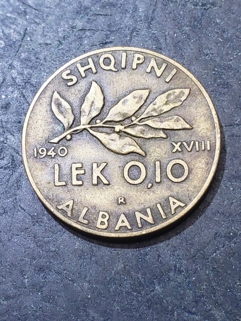 Read more about the article 1940 Albania .10 Lek Coin