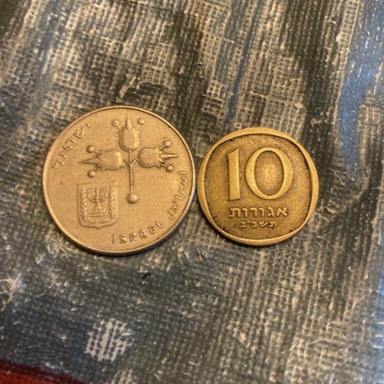 Read more about the article ISRAEL ~ 2 Coins- 1 Shekel   10 Agorot Coin