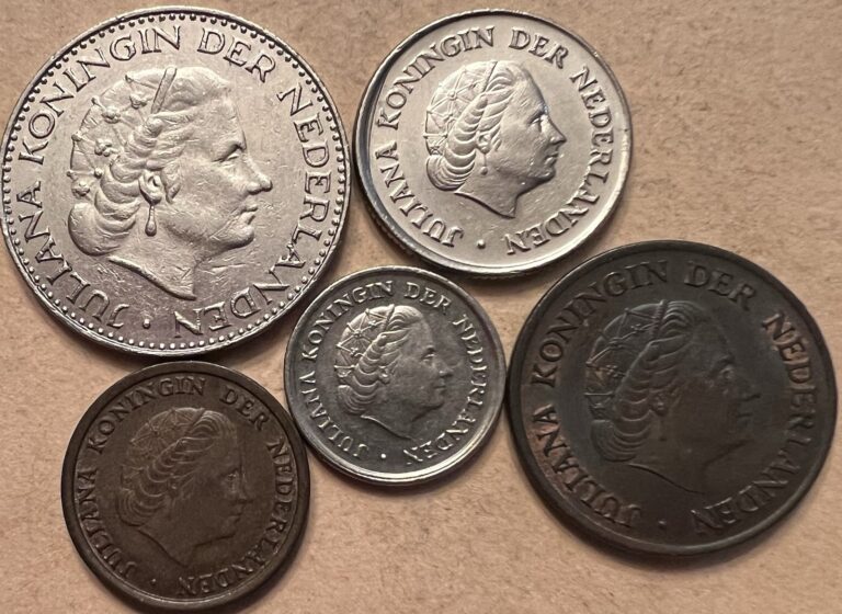 Read more about the article Lot Of 5 Netherlands coins Different Denominations- Lot C18