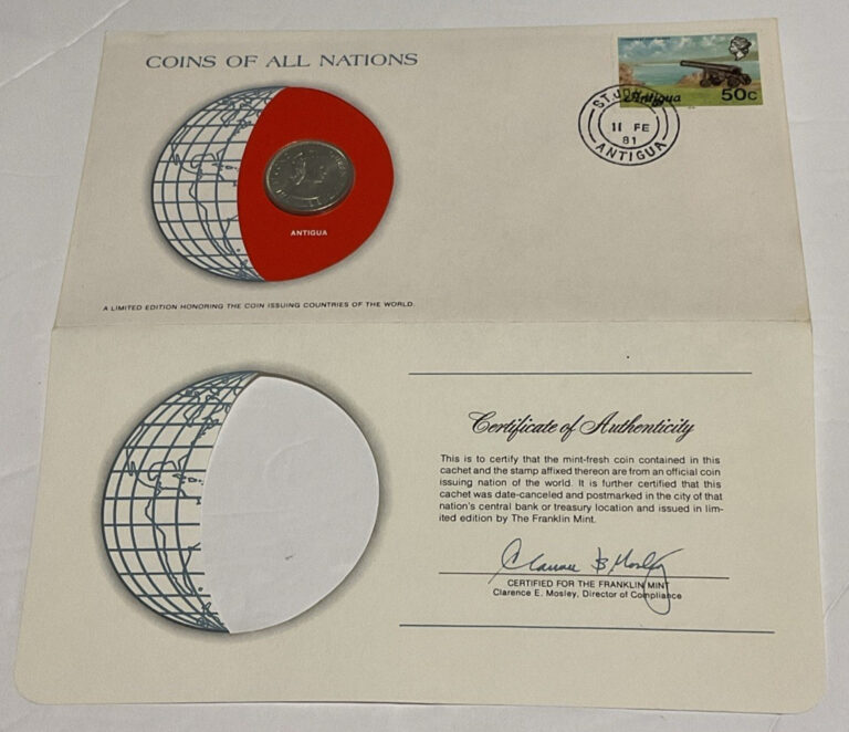 Read more about the article Coins of All Nations Antigua 1965 Uncirculated 25 Cents