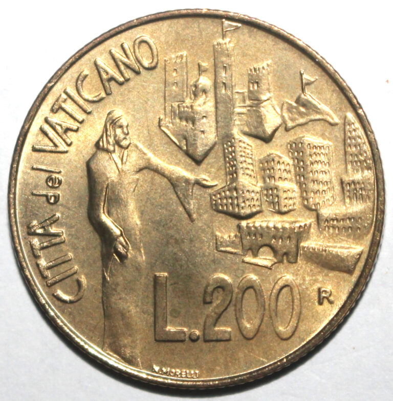 Read more about the article Vatican City 200 Lire Coin 1991 R KM# 232 John Paul II God’s Love Two Hundred