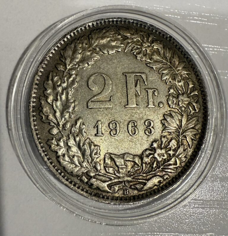 Read more about the article 1963 B Switzerland 2 Francs authentic -not Certified
