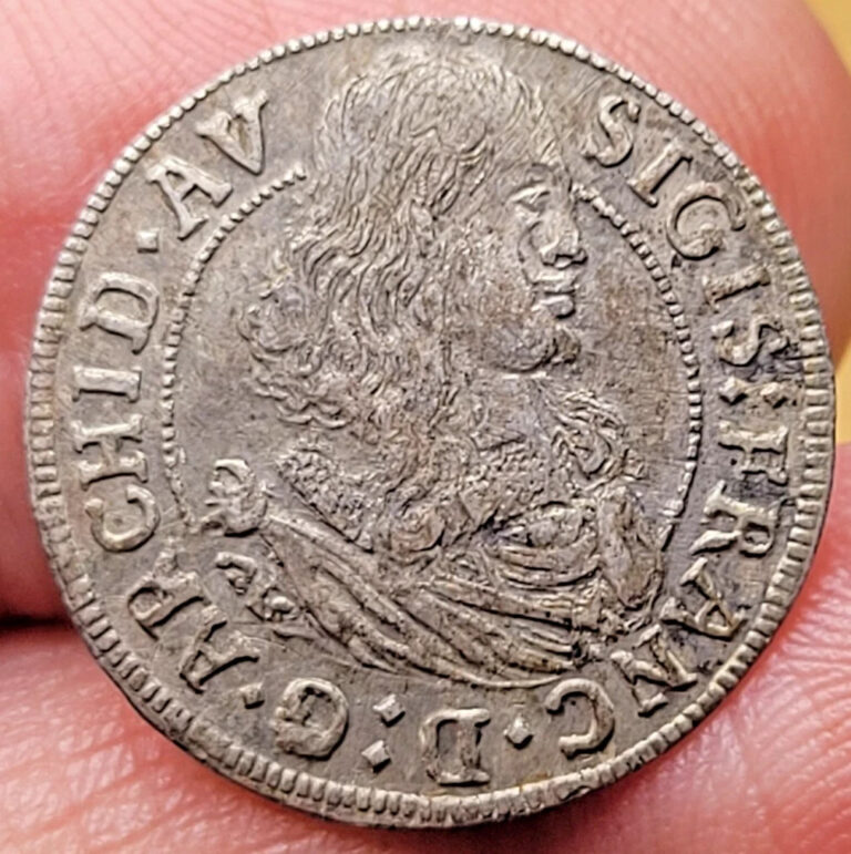 Read more about the article Austria 3 Kreuzer 1665 Sigismund Francis Silver Coin
