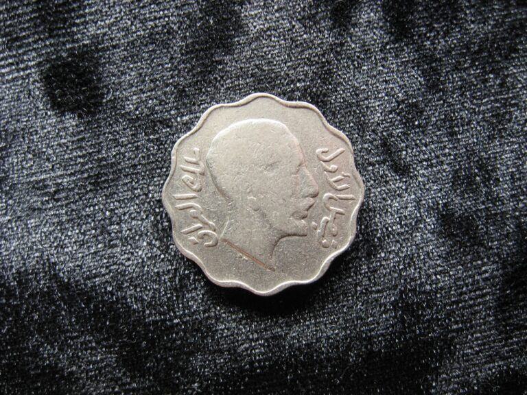 Read more about the article old world foreign coin IRAQ 4 fils 1933 KM97 King Faisal I (194)