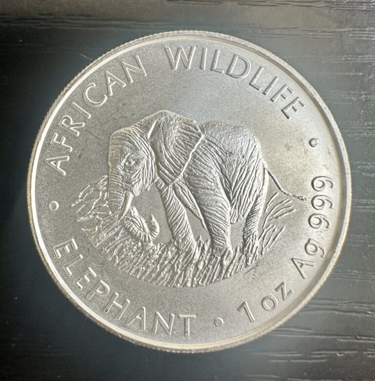 Read more about the article 2000 ZAMBIA 5000 KWACHA 1oz SILVER MATTE ELEPHANT AFRICAN WILDLIFE RARE COIN!