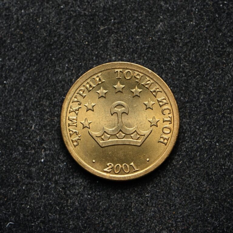 Read more about the article 2001 Tajikistan 5 Diram Coin (ab3385)