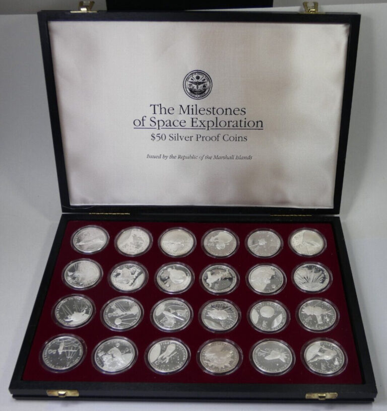 Read more about the article 1989 Marshall Islands $50 Silver Proof Coins 24 Coins .999 Fine Silver