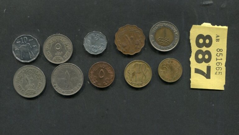 Read more about the article Set of  10  coins of   Sudan  Egypt  Ethiopia  and Somalia