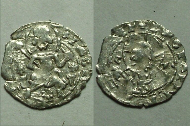Read more about the article Original Silver coin BULGARIA IVAN STRATSIMIR Cross/Christ Gospel 1356AD GROSSO