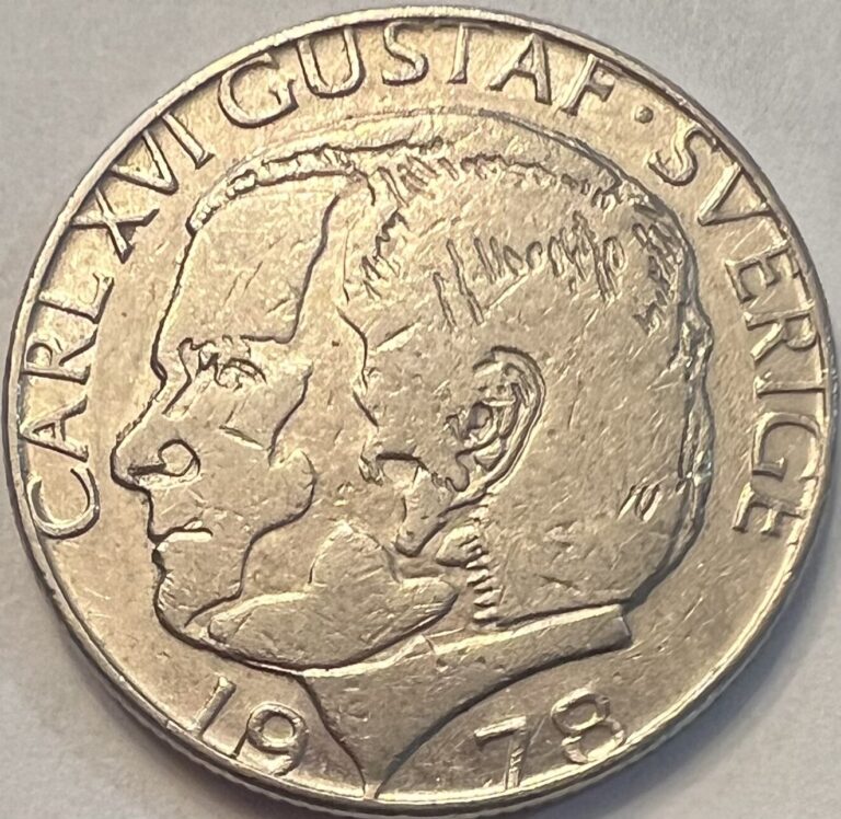 Read more about the article 1978 Sweden One Krona Coin – Lot C23