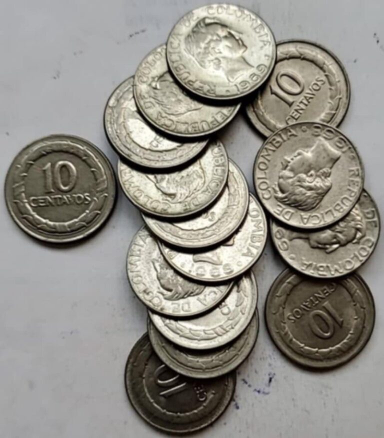 Read more about the article 1967-1969 Colombia 10 Centavos Coin Ramdon Date KM#226 World Coins