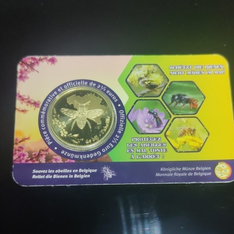 Read more about the article 2024 Belgium SAVE THE BEES 2 1/2 Euro BU Coin in Assay Card