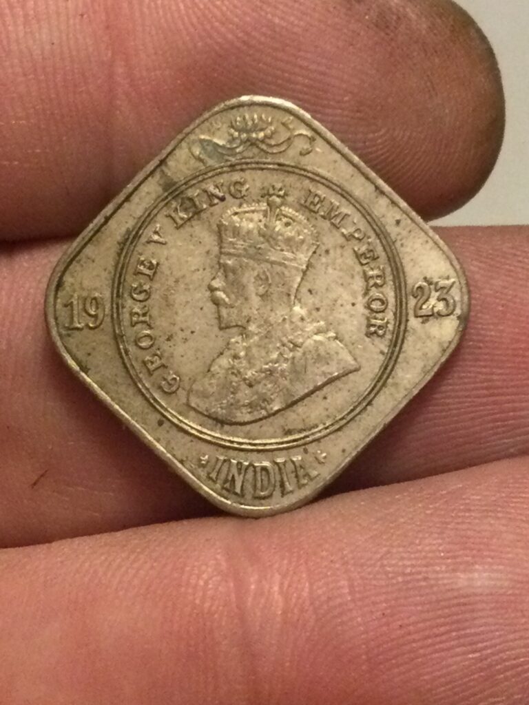 Read more about the article India-British 2 Annas 1923 Copper-Nickel KM#516