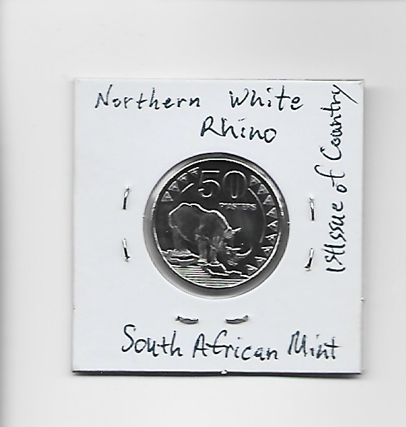 Read more about the article South Sudan 50 Piasters 2015 K3 Northern White Rhino 1st Issue of Country