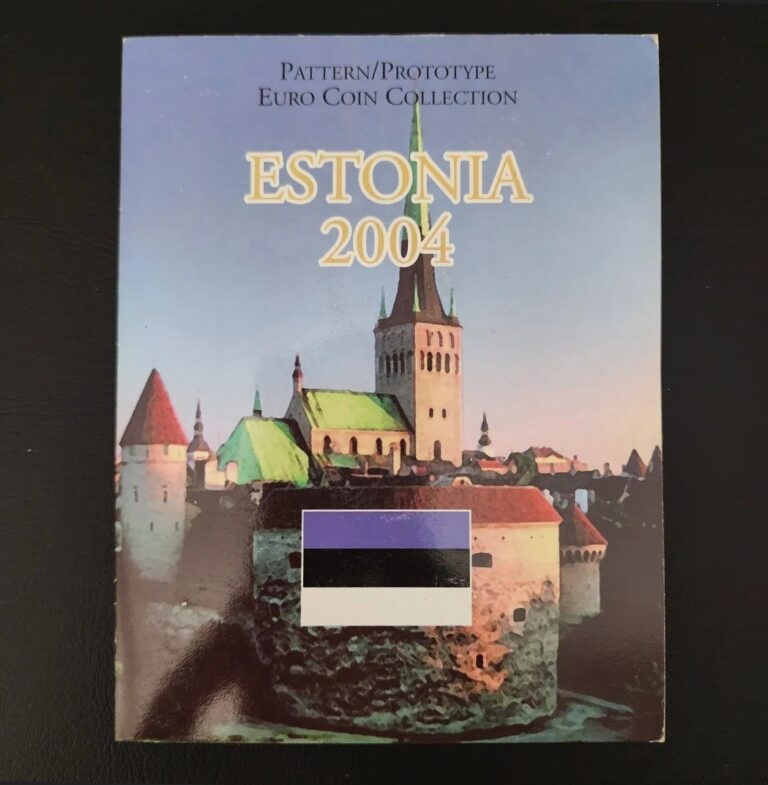 Read more about the article 2004 ESTONIA Pattern prototype specimen  set 8 COINS Euro UNC in Folder