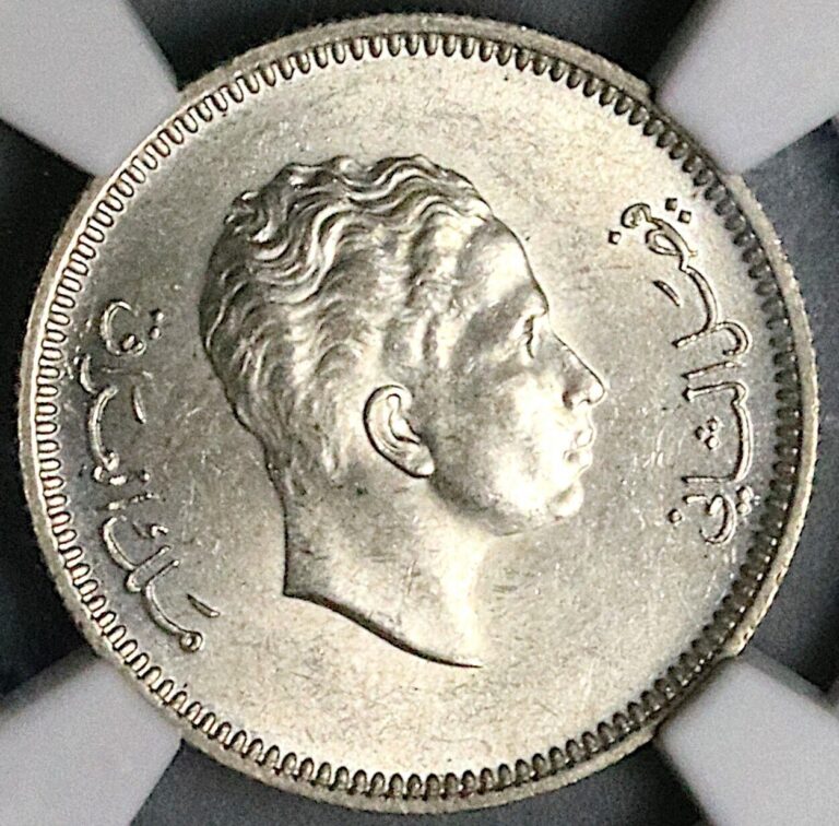 Read more about the article 1955 NGC MS 63 Iraq 20 Fils King Faisal II AH1375 Silver Coin (24020202C)