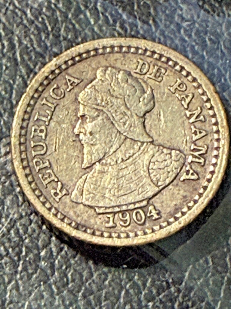Read more about the article (1)Panama 1904 2-1/2 Centesimos coin