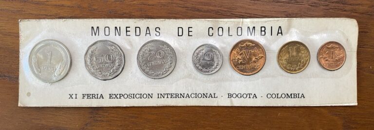 Read more about the article Colombia Coin Set  11th International Exposition  Bogota  Columbia
