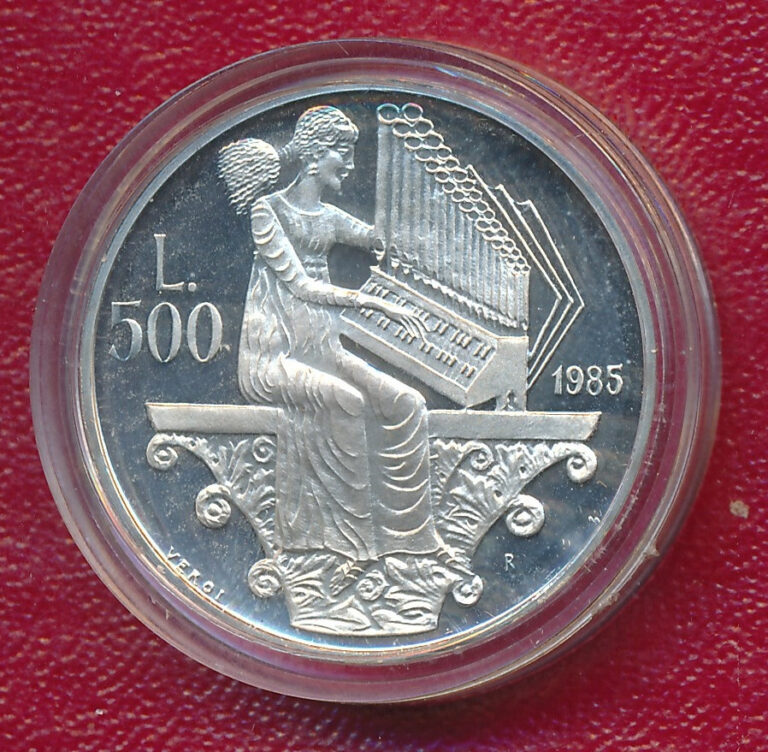 Read more about the article SAN MARINO 1985 PROOF 500 LIRE SILVER COIN **GEM PROOF** FREE SHIPPING!!
