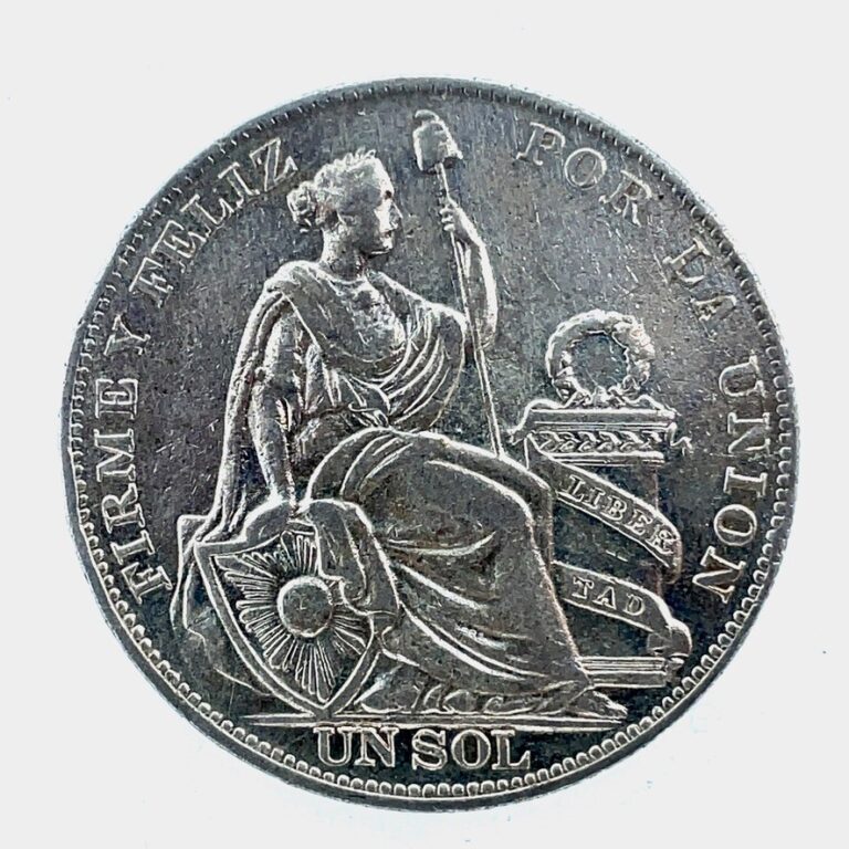 Read more about the article 1934 PERU :  1 UN SOL  0.500 Silver Coin #2 KM# 218.2
